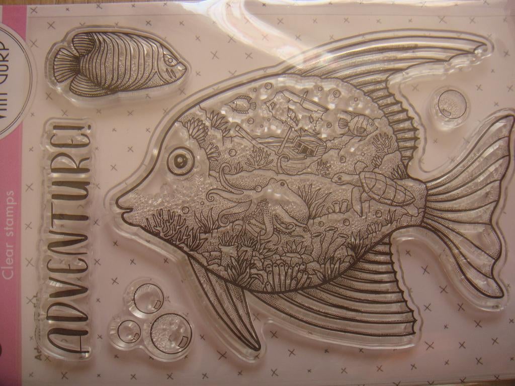 Studio Light Essentials Clear Stamp Adventure fish NIEUW, Ophalen of Verzenden, Nieuw, Clearstamp