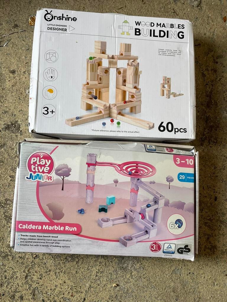 Houten knikkerbaan, Ophalen, Zo goed als nieuw