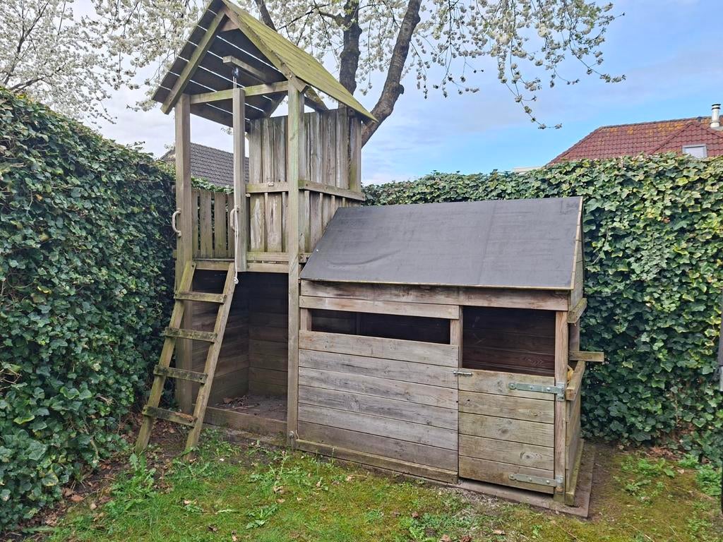 Houten speelhuis, Ophalen, Gebruikt, Hout