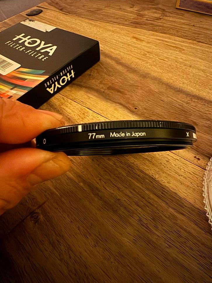 Hoya Variabel ND filter 77mm, Audio, Tv en Foto, Fotografie | Filters, Zo goed als nieuw, Overige typen, 70 tot 80 mm, Overige merken