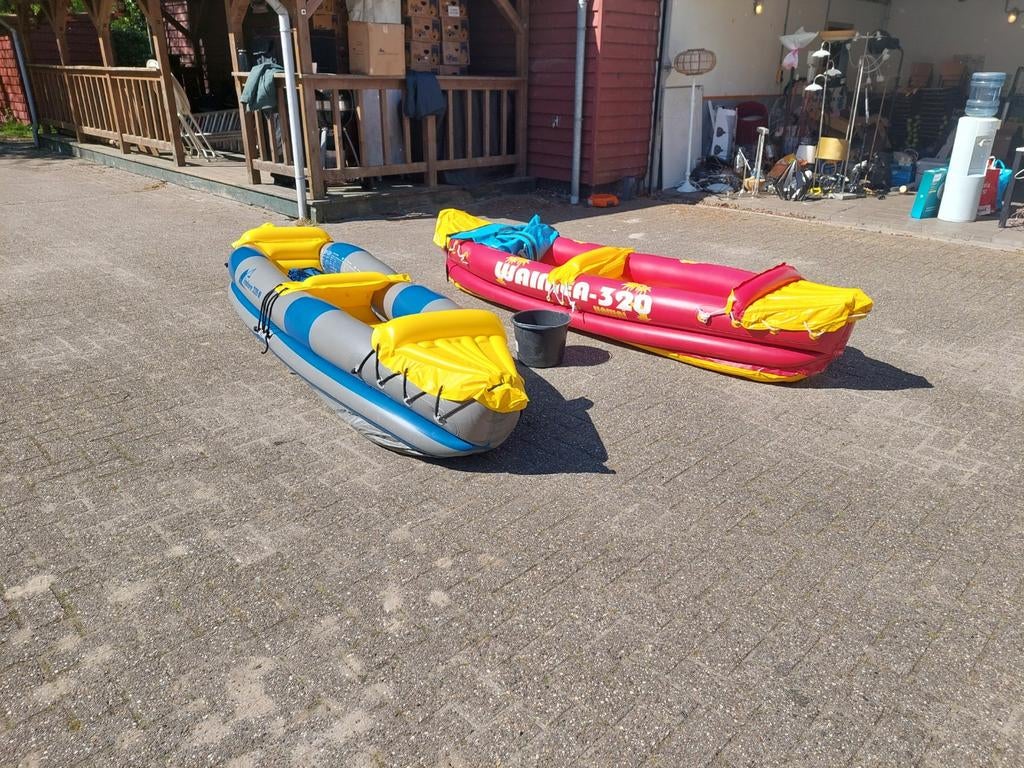 Opblaasbare kajaks - Inshore 335 III en Waima-A 320, Ophalen, Opblaasbaar, Gebruikt, 2-persoons