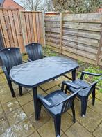 Tuinset met 4 Jardin stoelen, Tuin en Terras, Ophalen, Gebruikt, Kunststof