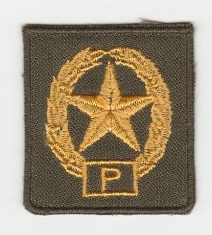 Embleem (trui) Schutter P, Verzenden, Landmacht, Nederland, Embleem of Badge