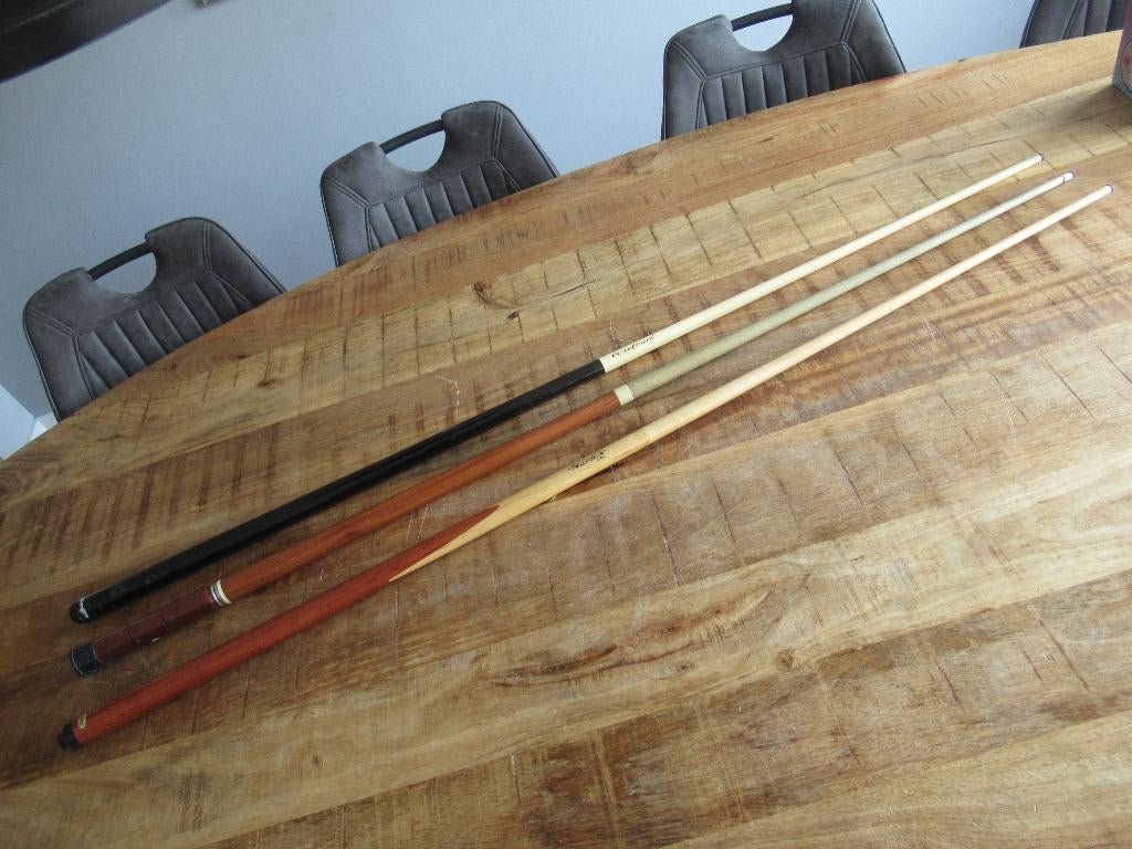 3 stuks Biljart keu biljartkeu Millennium 2000 Re-inforced, Ophalen, Gebruikt, Keu of Ballen