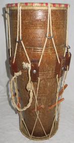 Dholak, dubbelzijdige Indiase trommel. Dolak. Dubbelvellig., Ophalen, Gebruikt, Trommel