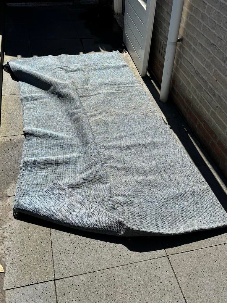 Blauw buitenkleed / vloerkleed circa 2,40*4,80mtr, Caravans en Kamperen, Caravan accessoires, Ophalen, Gebruikt