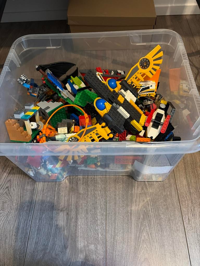 Grote bak vol diverse LEGO onderdelen, Kinderen en Baby's, Speelgoed | Duplo en Lego, Gebruikt, Lego, Ophalen of Verzenden, Losse stenen