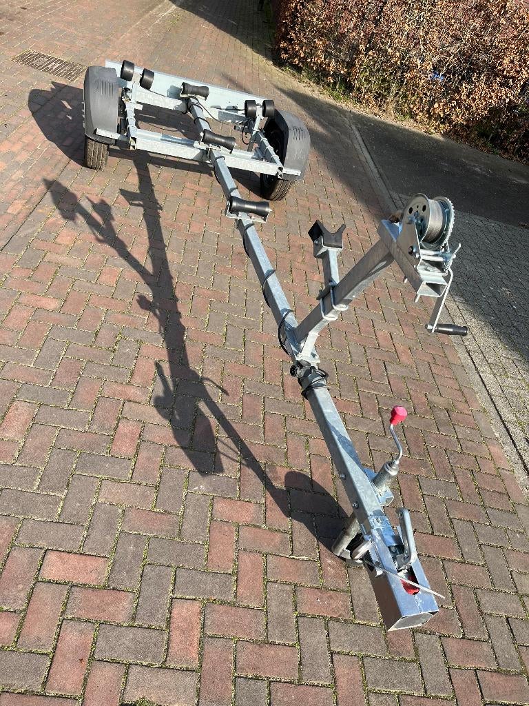Boottrailer Coenen 450 450x160 AL-KO 700-5 as 13"banden, Ophalen, Minder dan 1500 kg, Gebruikt, Open zeilboottrailer