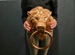 Grote Goudkleurige Leeuwenkop Deurklopper, Ophalen of Verzenden, Nieuw