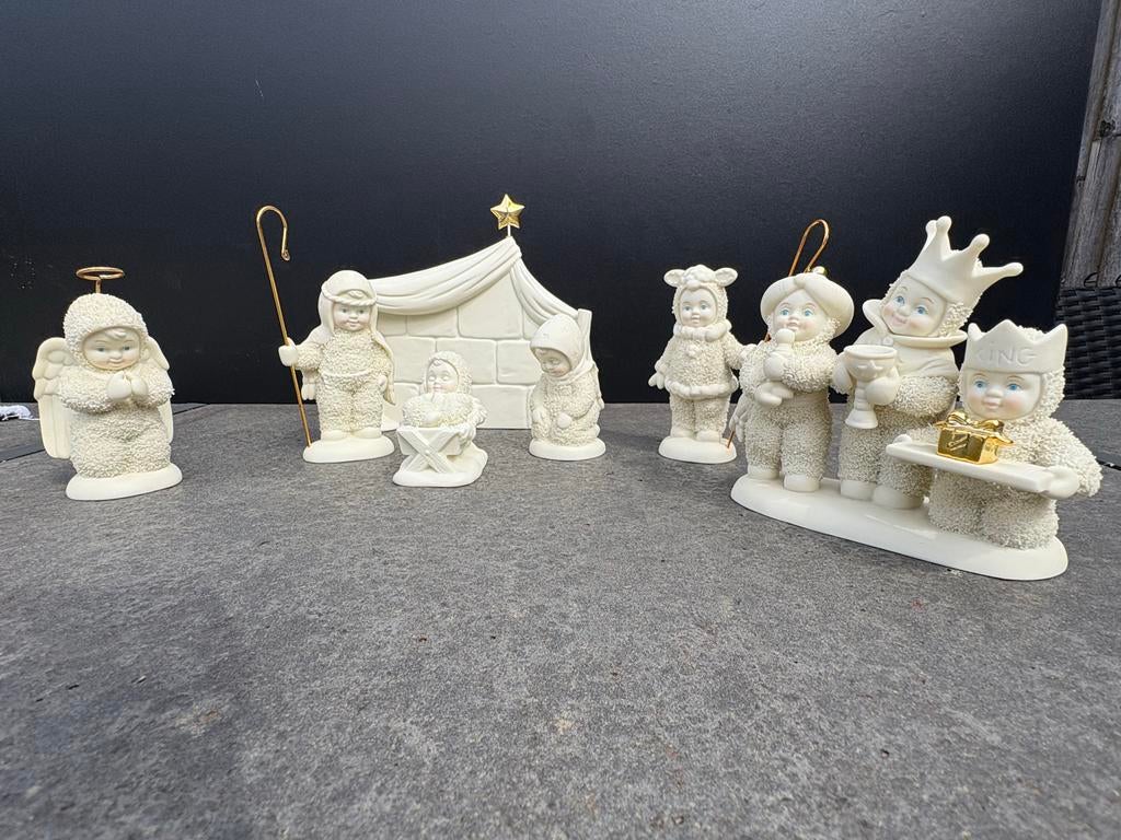 Snowbabies kerststal, Verzamelen, Beelden en Beeldjes, Ophalen, Zo goed als nieuw