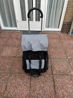 Boodschappen shopper, Sieraden, Tassen en Uiterlijk, Tassen | Reistassen en Weekendtassen, 30 cm of meer, Gebruikt, Zwart, Wieltjes
