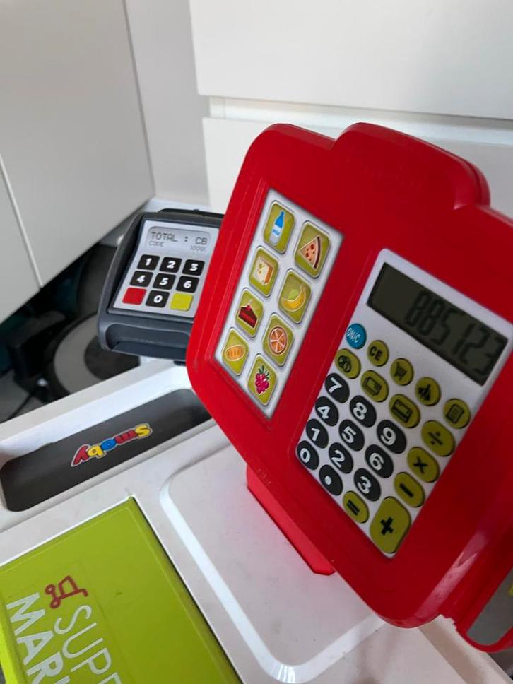 Smoby Speelgoed Supermarkt met Kassa en Accessoires, Kinderen en Baby's, Speelgoed | Overig, Gebruikt, Jongen of Meisje, Ophalen