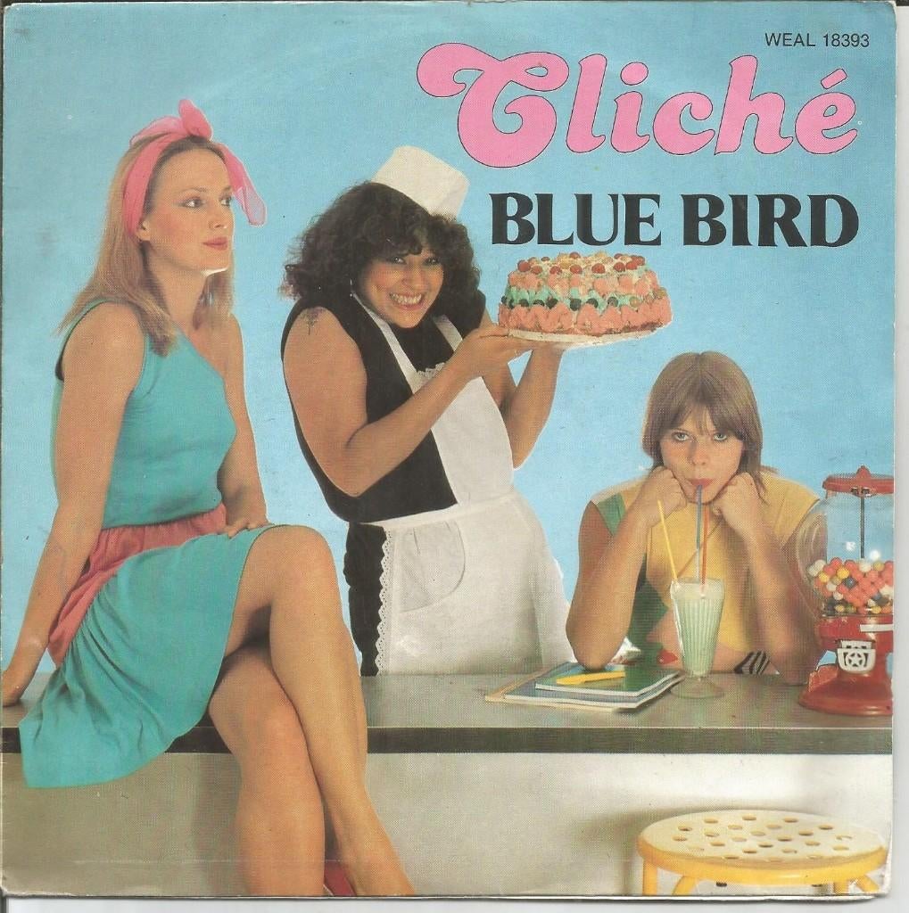 Cliché – Blue Bird (1980)  **TOPPER**, Fotohoes, 7 inch, Dance, Ophalen of Verzenden