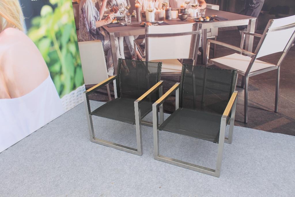 2 Royal botania ninix loungestoelen, Tuin en Terras, Ophalen, Gebruikt, 2 zitplaatsen