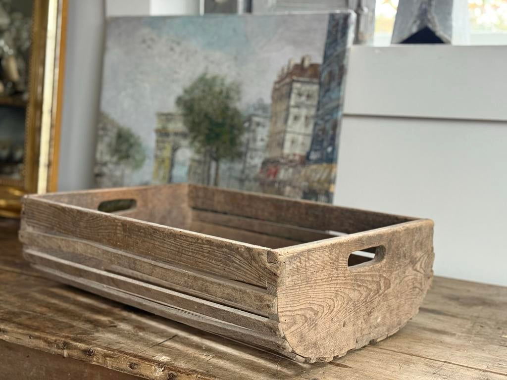 Oude Franse houten bak, Ophalen of Verzenden