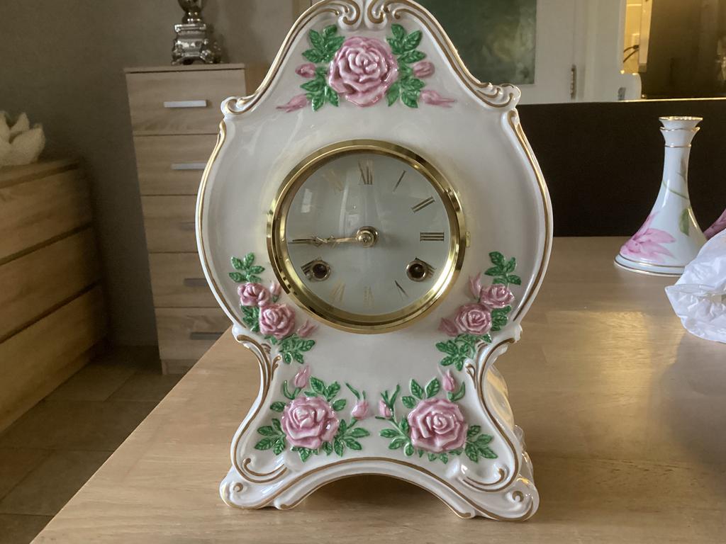 Grote Rose klok, Antiek en Kunst, Ophalen of Verzenden, Koper of Brons