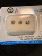 3 Ronde brillianten 0.92 ct excellent cut AIG(1401), Ophalen of Verzenden, Zo goed als nieuw