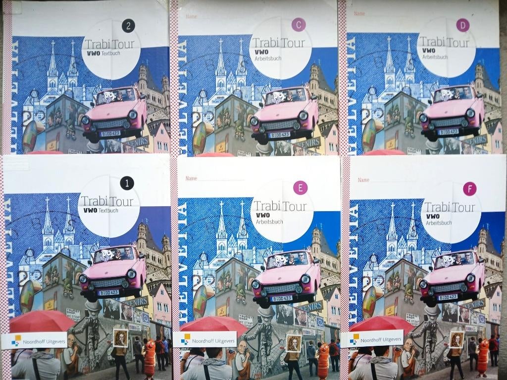 TRABITOUR 3e editie VWO DUITS Tekstboek 1+2 + Werkboek CDEF, Boeken, Gelezen, VWO, Noordhoff Uitgevers, Verzenden