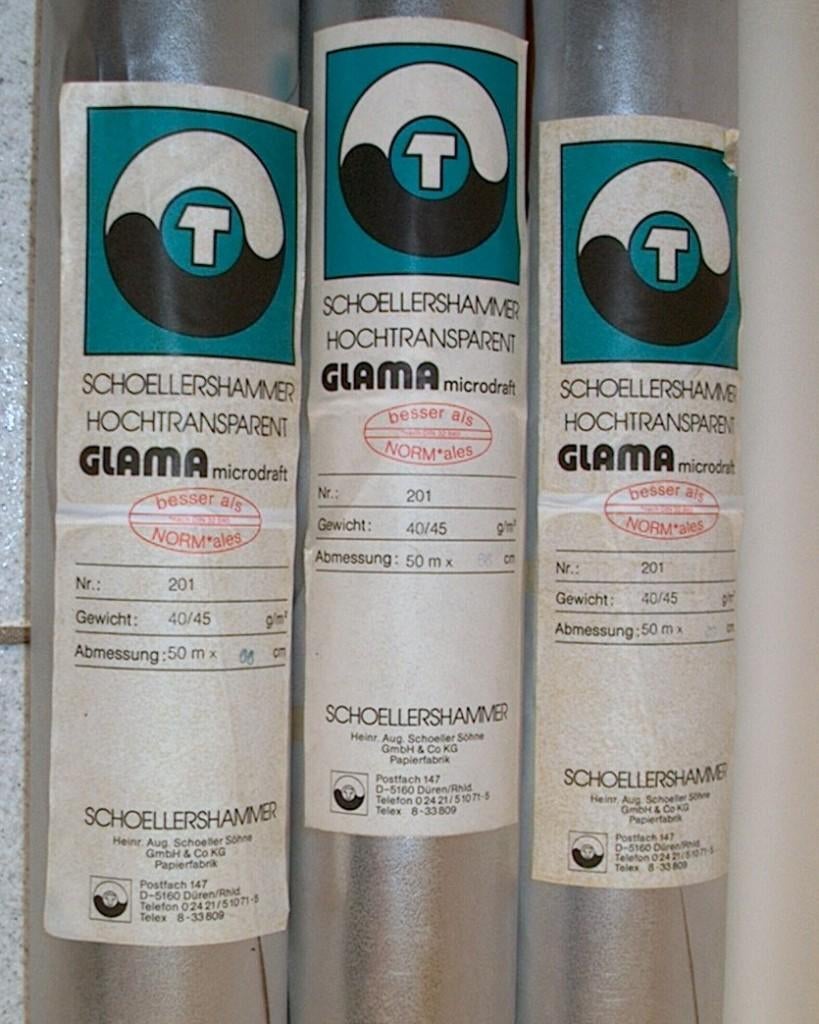 Schoellershammer transparant tekenpapier 50mtr x 66cm breed, Ophalen, Nieuw, Minder dan 130 cm