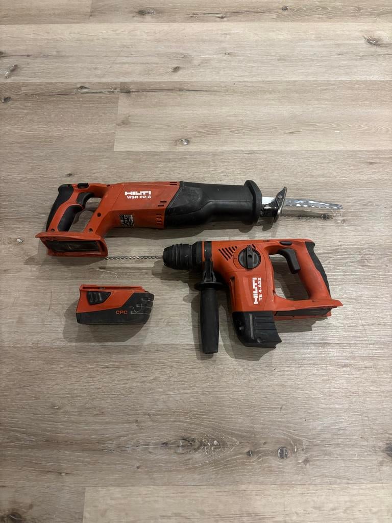 Hilti WSR 22-A Reciprozaag en HILTI TE 4-A22 Accuboorhamer, Doe-het-zelf en Verbouw, Gereedschap | Boormachines, Overige typen