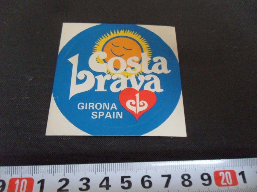 sticker Spanje Costa Brava Girona Spain, Verzamelen, Stickers, Zo goed als nieuw, Ophalen