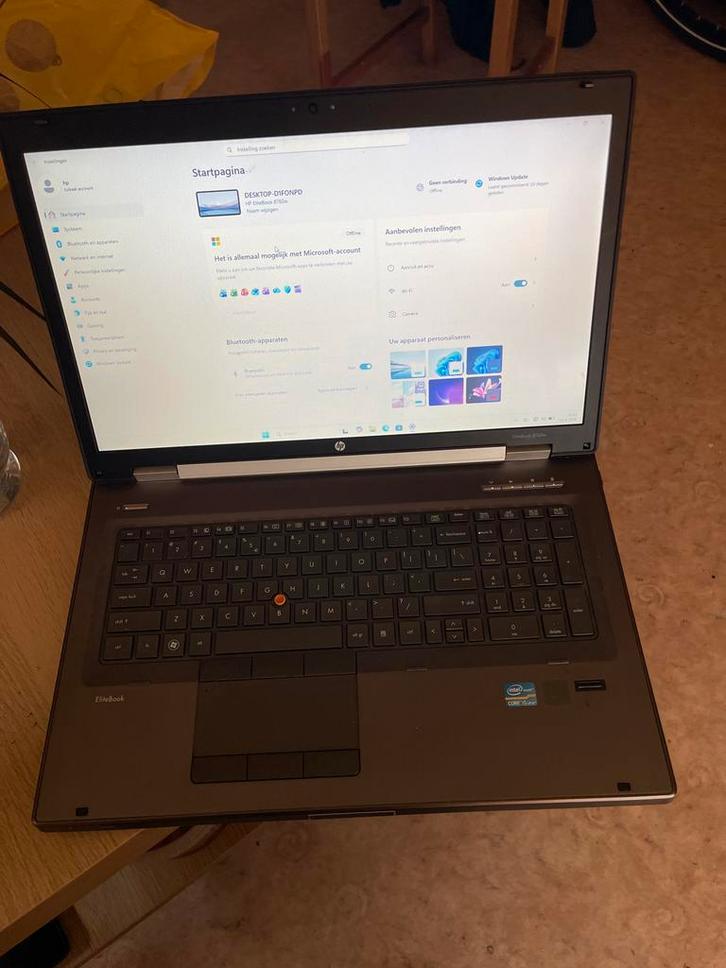 HP Elitebook 8760w I5, Computers en Software, Windows Laptops, Gebruikt, 17 inch of meer, SSD, 2 tot 3 Ghz, Qwerty, Ophalen