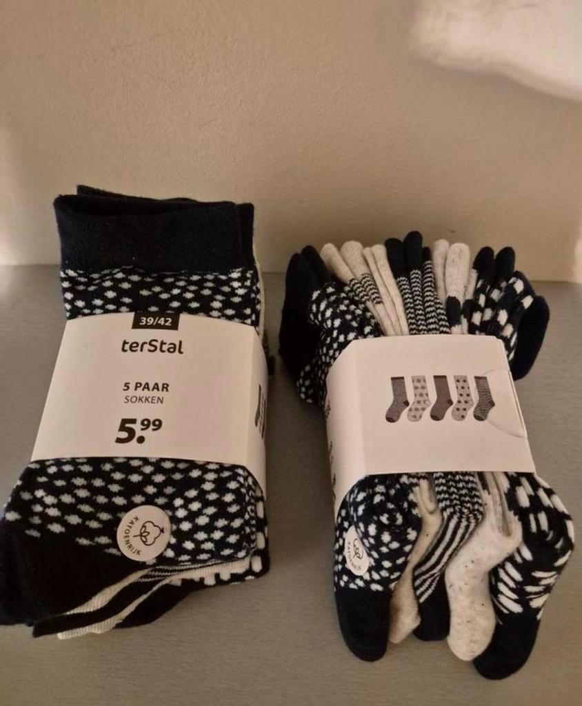 Sokken 10 paar, maat 39/42, Sokken en Kniesokken, Blauw, Nieuw, Ophalen of Verzenden