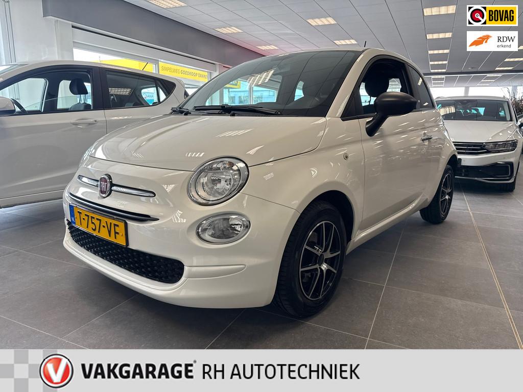 Fiat 500 1.0 Hybrid Cult, Auto's, Euro 6, 4 stoelen, Wit, Bedrijf