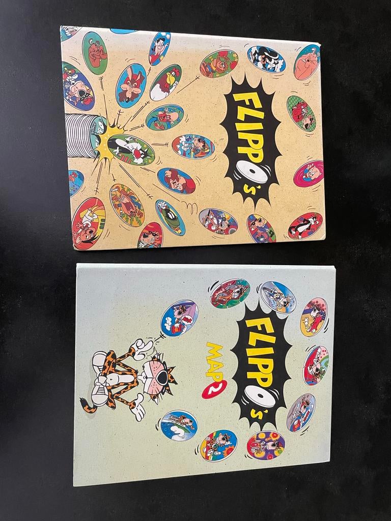 Flippo's Verzameling: 2 Mappen Vol met Klassieke Flippo's, Ophalen of Verzenden, Verzameling, Met verzamelmap(pen)