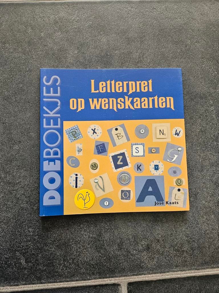 Doeboekjes letterpret op wenskaarten, Ophalen of Verzenden, Zo goed als nieuw