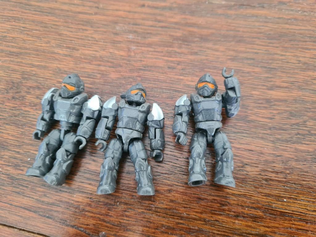 Mega Construx Halo UNSC Marine Minifiguren (3 stuks), Ophalen of Verzenden, Gebruikt