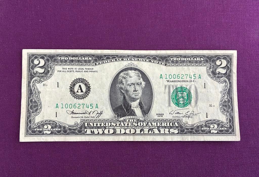USA 2 dollar 1976 mooie kwaliteit, Postzegels en Munten, Bankbiljetten | Amerika, Ophalen of Verzenden, Noord-Amerika