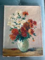 Schilderij bloemen in vaas, Ophalen of Verzenden