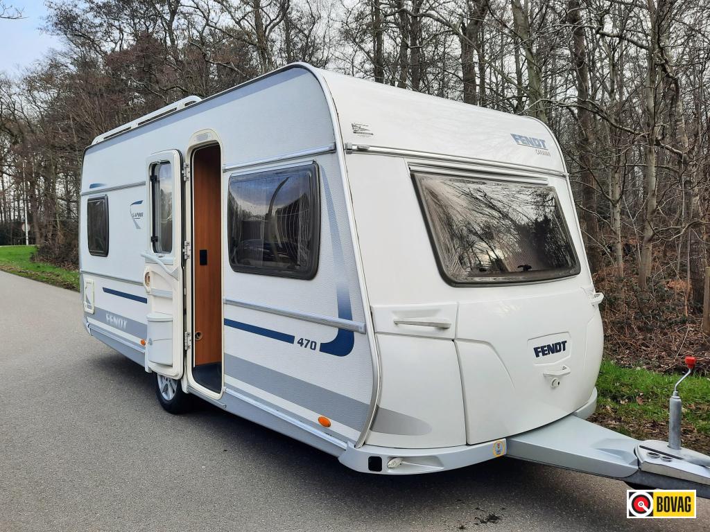 Fendt Saphir 470 TF Mover Voortent, Caravans en Kamperen, Caravans, Rondzit, Schokbreker, Overige typen, Tot en met 4