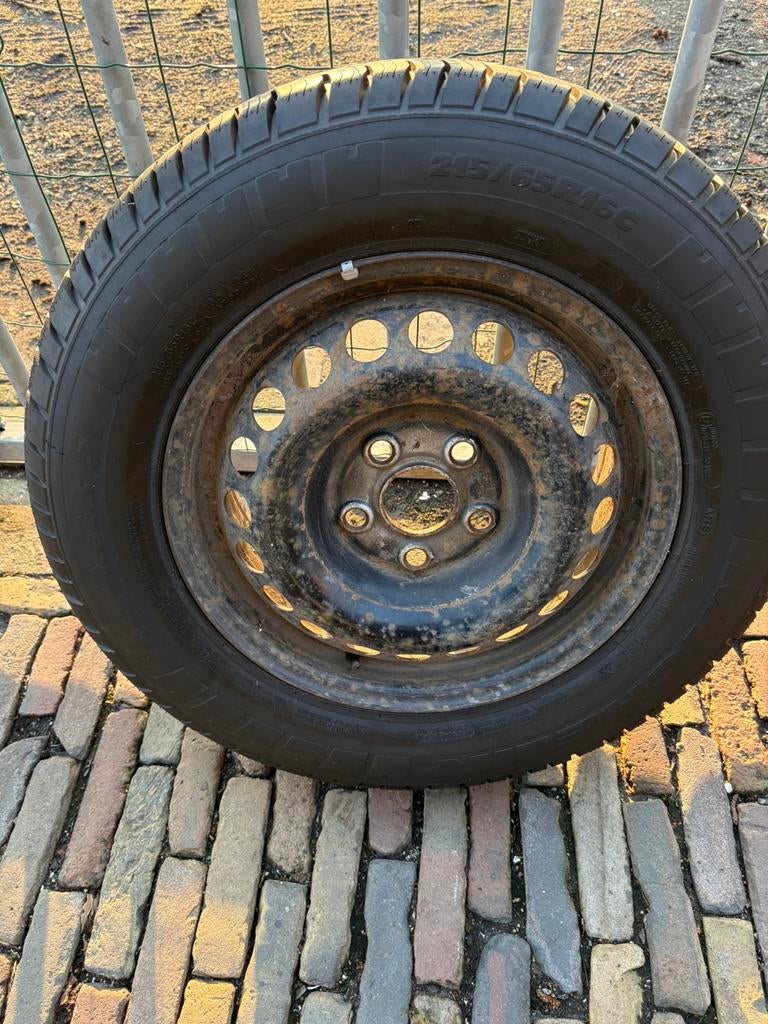 Wiel / reservewiel VW Transporter, Ophalen, 16 inch, Banden en Velgen, Zomerbanden