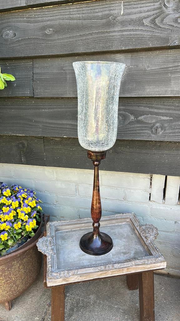 Decoratief windlicht, Ophalen, Zo goed als nieuw, Metaal, 50 tot 75 cm