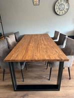 Teak houten eettafel Romaro 220x100, Ophalen, 200 cm of meer, 50 tot 100 cm, Zo goed als nieuw