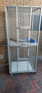 Zgan 2 delige volliere op wielen ., Ophalen, Aluminium, Volière