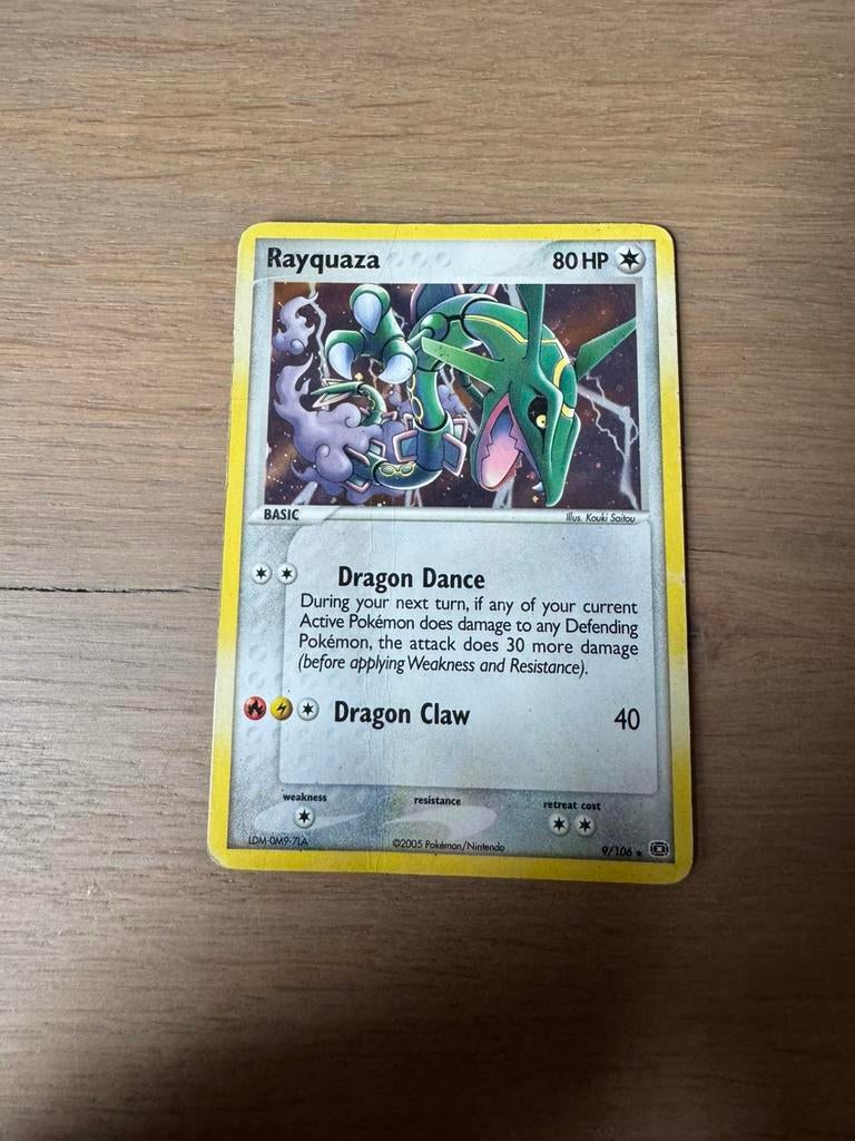 Rayquaza holo, Ophalen of Verzenden, Zo goed als nieuw