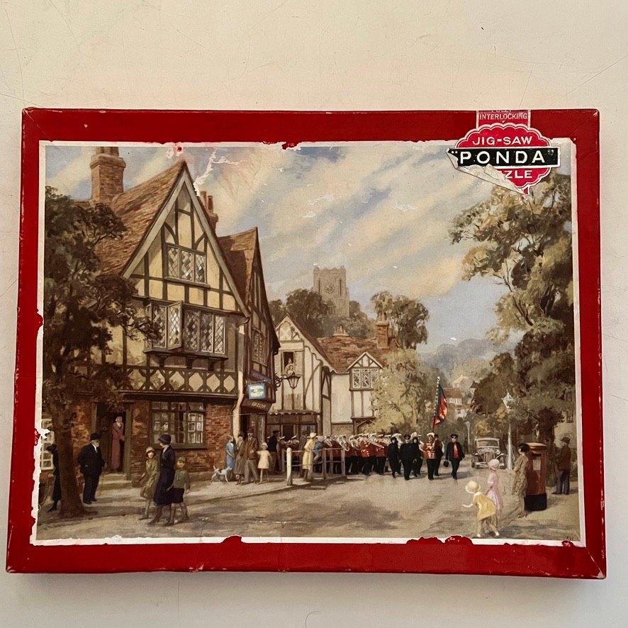 Antieke houten legpuzzel, Ophalen of Verzenden, Minder dan 500 stukjes, Gebruikt