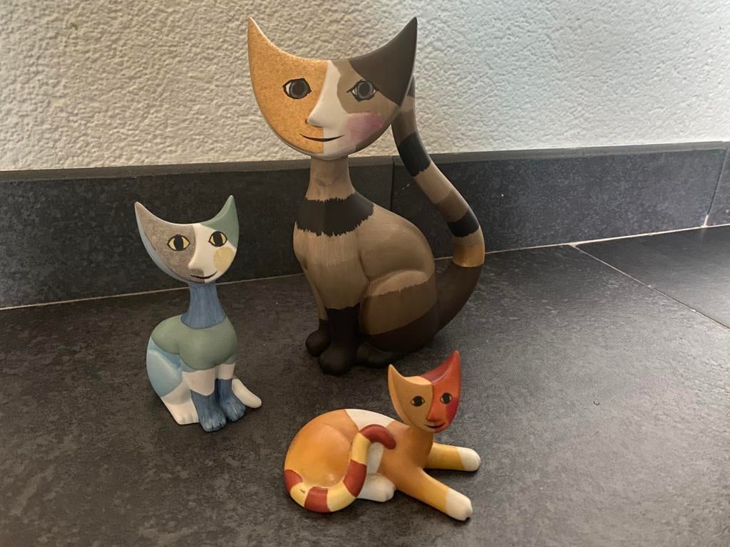 Goebel Rosina Wachtmeister porseleinen katten, Verzamelen, Beelden en Beeldjes, Ophalen of Verzenden, Zo goed als nieuw, Dier