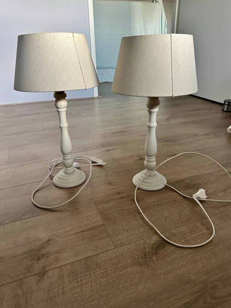 Lampen 2 stuks, Ophalen, Gebruikt, Hout, Minder dan 50 cm