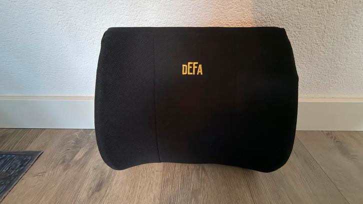 DEFA Lendekussen - Ergonomische Rugondersteuning, Huis en Inrichting, Woonaccessoires | Kussens, Gebruikt, Zwart, Overige vormen