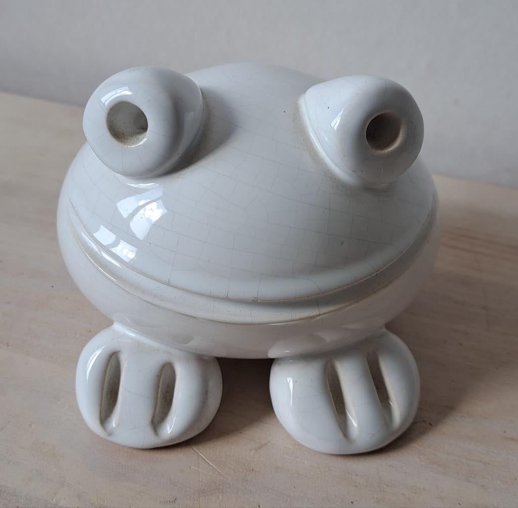 Leuk keramieke kikkertje, Peter Selhorst, Ophalen of Verzenden, Steen, Aardewerk of Keramiek, Dier