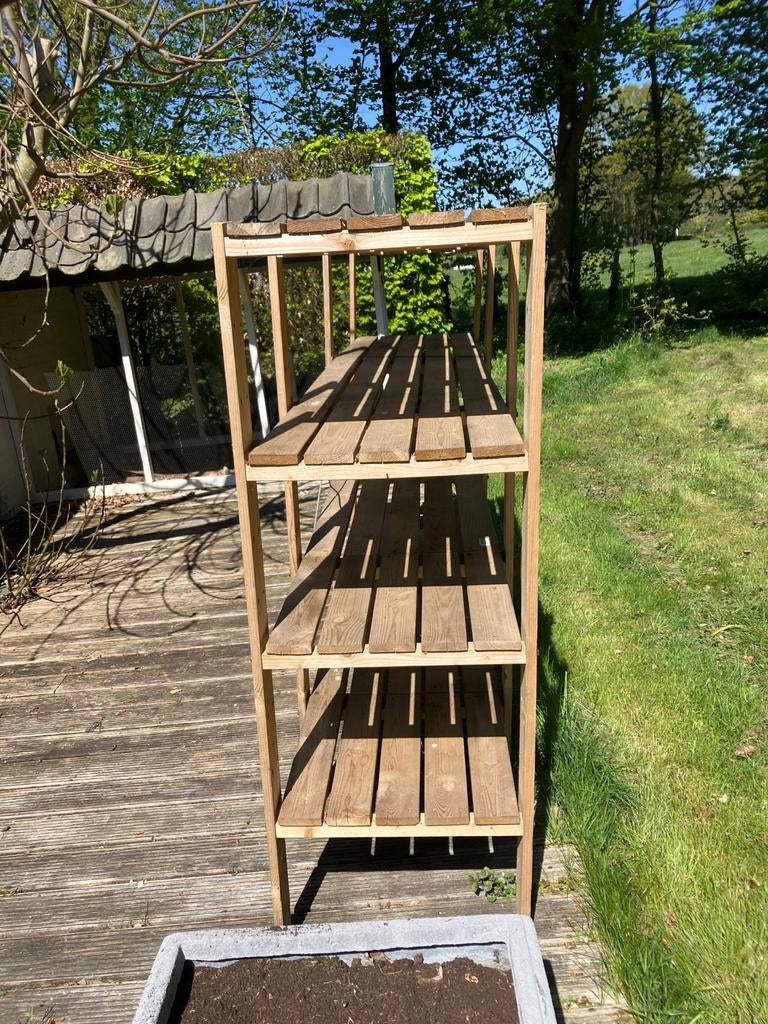 Houten Stellingkast voor Tuin of Schuur, Huis en Inrichting, Kasten | Stellingkasten, Gebruikt, Ophalen of Verzenden