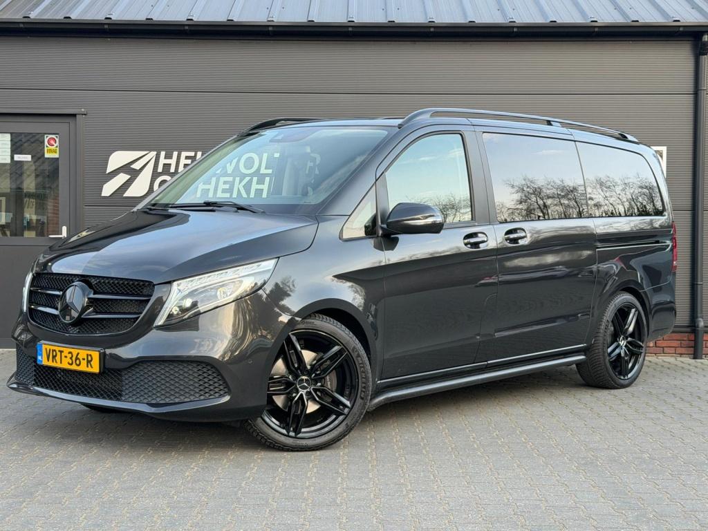 Mercedes-Benz V-Klasse 300d Lang DC BLACK | Trekhaak | Leder, Gebruikt, 4 cilinders, 2000 kg, Stoelverwarming