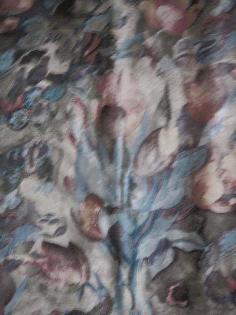 2 FLEURIG GEBLOEMDE GORDIJNEN ,TULPEN ?VINTAGE, Ophalen of Verzenden, Zo goed als nieuw, FLEURIG, 200 cm of meer