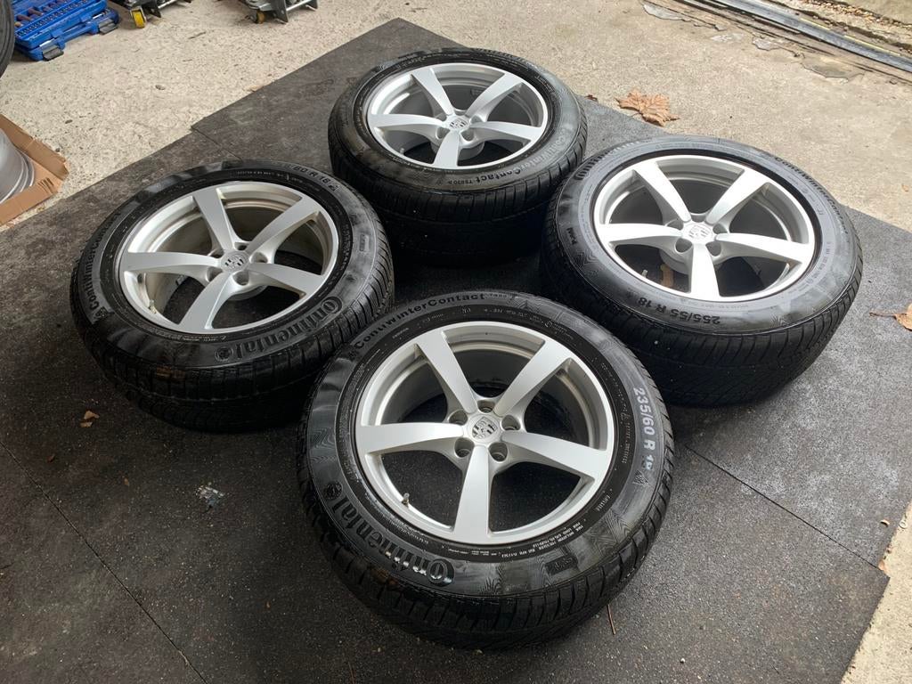 18 inch porsche Macan set ! 5x112, Ophalen, 18 inch, 255 mm, Banden en Velgen