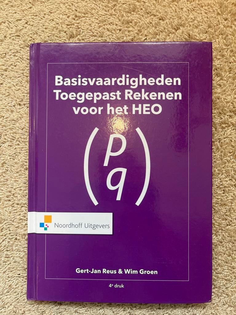 Basisvaardigheden Toegepast Rekenen voor het HEO, Boeken, Ophalen of Verzenden, Gamma, Gelezen, HBO