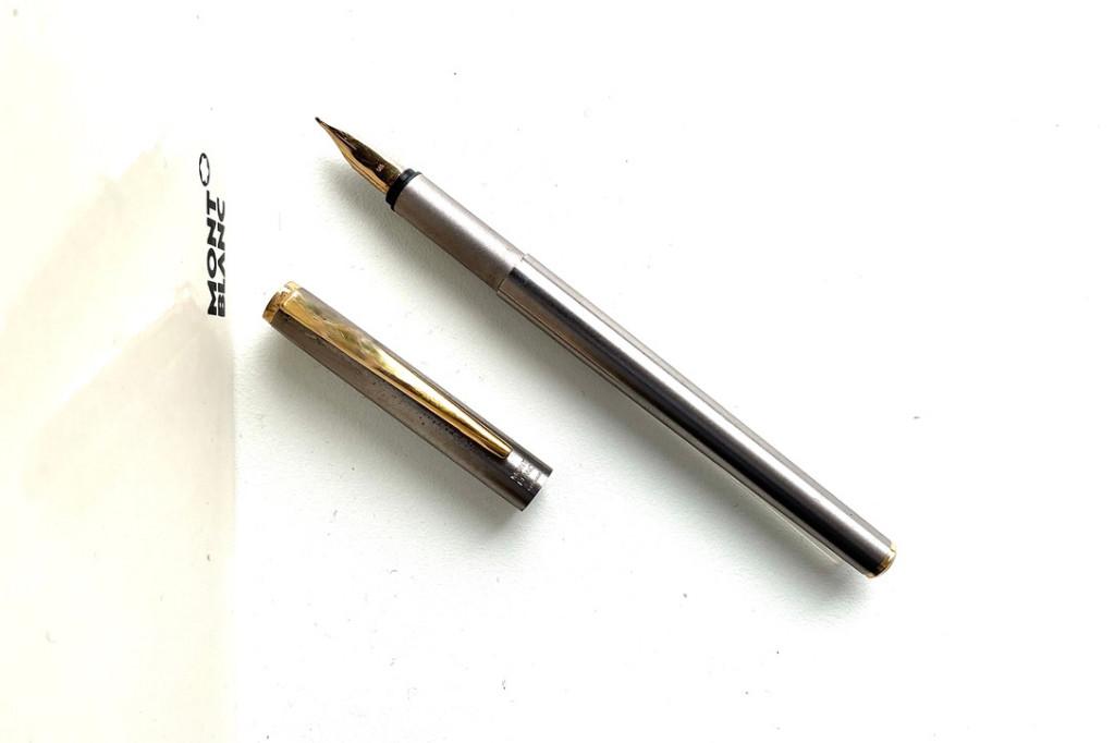 Vintage Vulpen Montblanc 1128 Noblesse  (1976 – 1980) (M), Ophalen of Verzenden, Zo goed als nieuw, Vulpen, Mont Blanc
